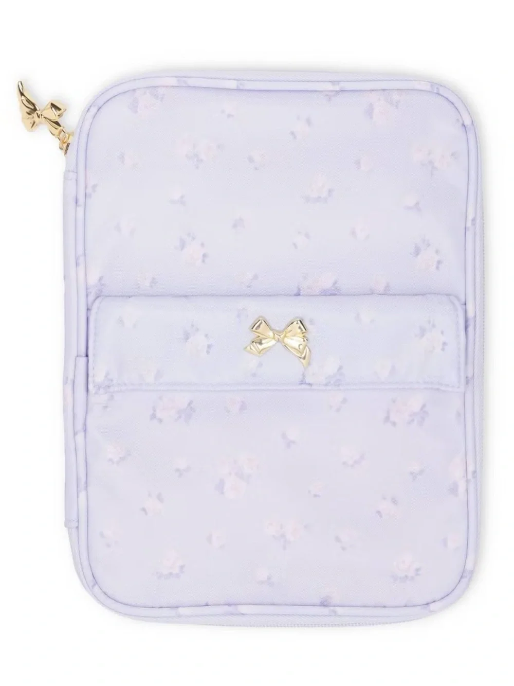 LoveShackFancy x Target Tech organizer pencil case gold bow zipper charm